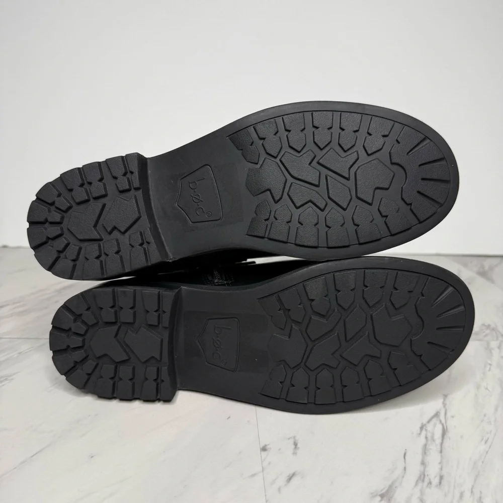 BOC Black Buckle Moto Boot 8M